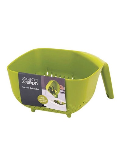 Buy Square Colander Green 20x19x11.5cm in Saudi Arabia