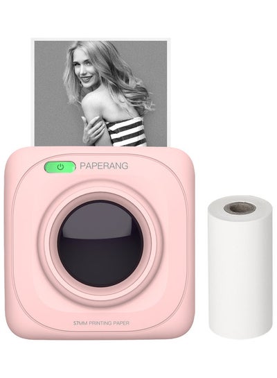 Buy Portable Pocket Printer Pink/White in Saudi Arabia