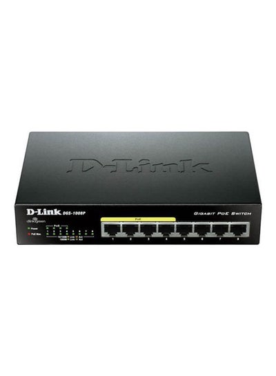 Buy 8 Port Gigabit Metal Desktop Switch with 4 PoE Ports - DGS-1008P White in UAE