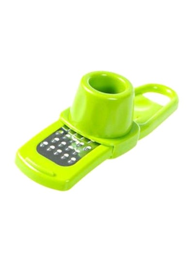 Buy Ginger Garlic Grinder Green 4x14x4cm in UAE