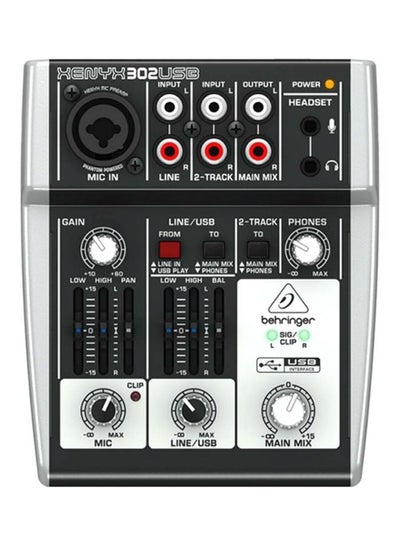 Buy Xenyx USB Mixer 302USB Black in UAE