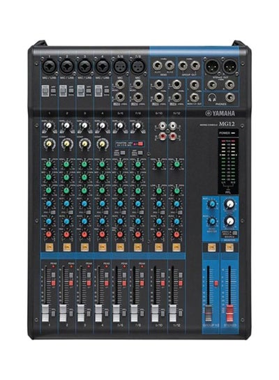 Buy 12-Channel 3rd Generation Audio Mixer MG12 Black in Saudi Arabia