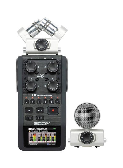 Buy Handy Recorder With Interchangeable Microphone System H6 Black in UAE