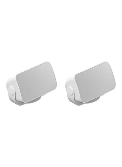 Buy Pair Of Outdoor Portable Speaker OUTDRWW1 Grey/White in Saudi Arabia