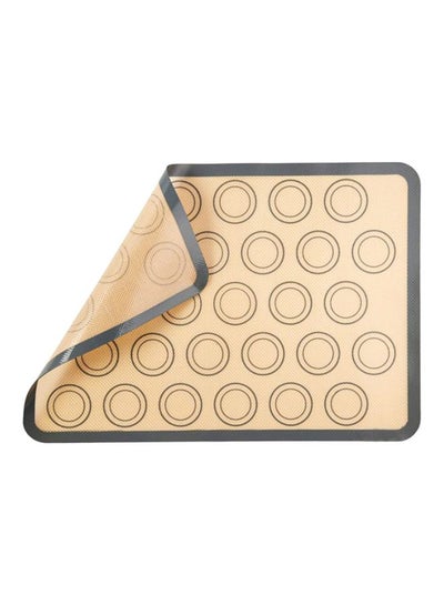 Buy Silicone Baking Mat Brown/Grey 42x29.5cm in UAE