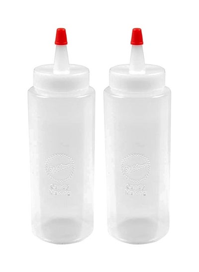 Buy 2-Piece Mini Squeeze Bottles Clear in UAE