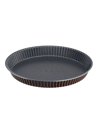 Buy Perfectbake 33Cm Fluted Tart Mold Aluminum Non-Stick Dark Grey 33cm in UAE