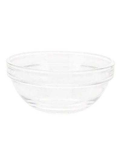 Buy Stackable Glass Bowl Clear 10cm in UAE