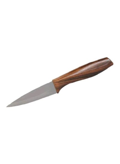 Buy Paring Knife Brown/Silver 3.5inch in UAE