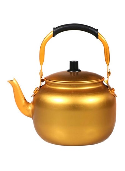 Buy Aluminium Tea Kettle Gold/Black in UAE