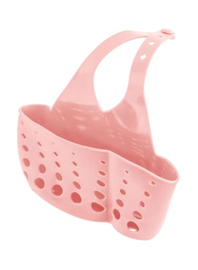 Buy Adjustable Kitchen Storage Basket Pink 16x8x21.5cm in Saudi Arabia