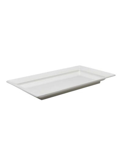 Buy ml Rectangle Platter Multicolour Standard White 5.4x56x32cm in UAE