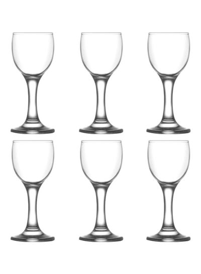 Buy 6-Piece Misket Glass Set Clear in UAE