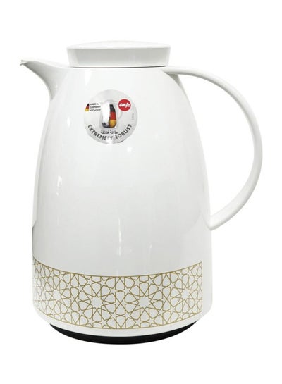 Buy Auberge Jug White/Gold 18.5x14.5x22cm in Saudi Arabia