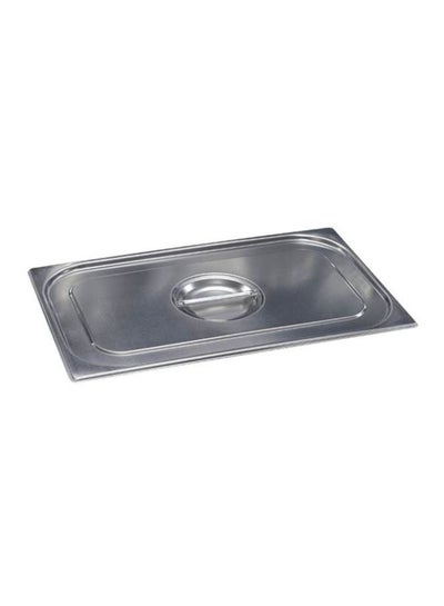 Buy Stainless Steel Gastronorm Pan Cover Silver 53x32.5cm in UAE