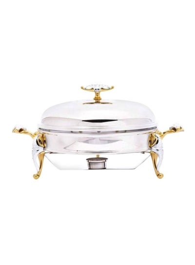 Buy Malaika Round Warmer Gold Standard Silver/Gold in UAE