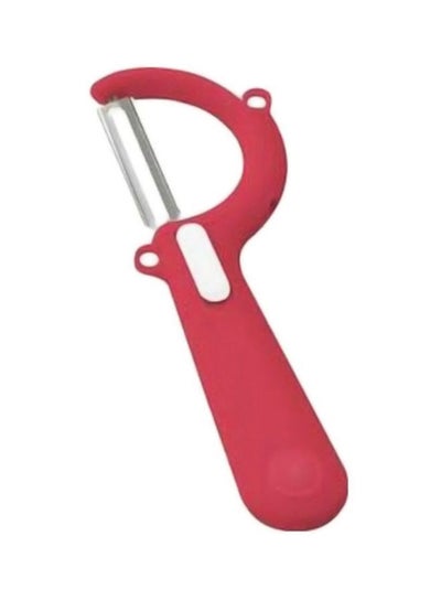 Buy 2-In-1 Peeler Red/Silver in UAE