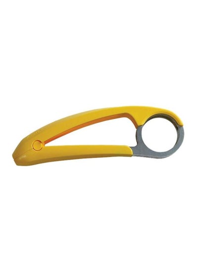 Buy Bananza Banana Slicer Yellow/Silver 7x1.5x2inch in Saudi Arabia