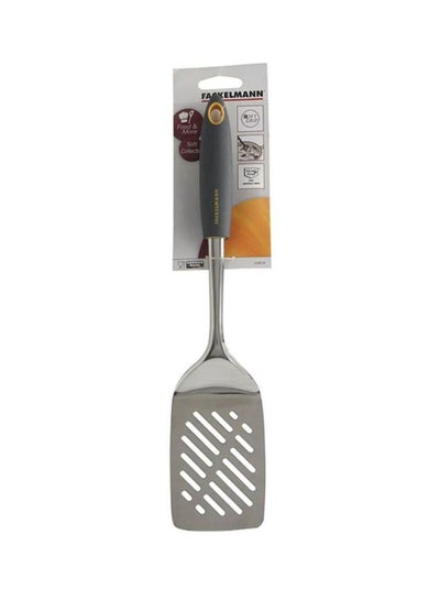 اشتري Stainless Steel Slotted Turner With Soft Grip فضي 13.4 بوصة في الامارات