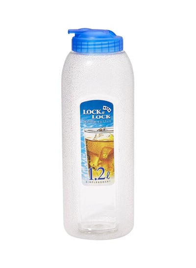 Buy Plastic Water Bottle Clear/Blue in UAE