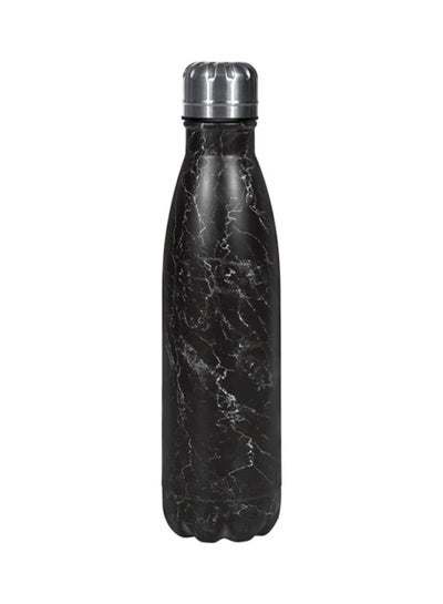 Buy Double Wall Insulated Water Bottle Black/White in Saudi Arabia