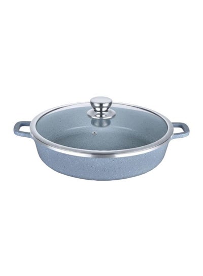 Buy Shallow Cooking Pot Blue 36cm in UAE