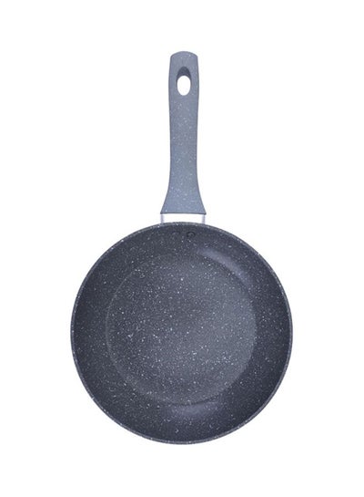 Buy Marble Coated Smart Frying Pan Grey 24cm in Saudi Arabia