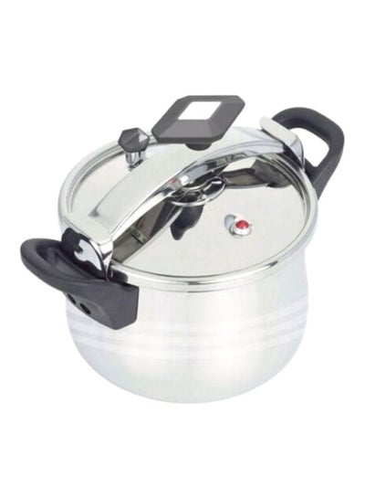 اشتري Stainless Steel Pressure Cooker Silver/Black في الامارات