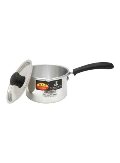 Buy Aluminium Saucepan With Cover Silver in UAE