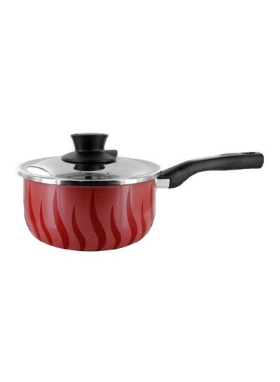 Buy New Tempo Saucepan With Lid Red 20cm in UAE