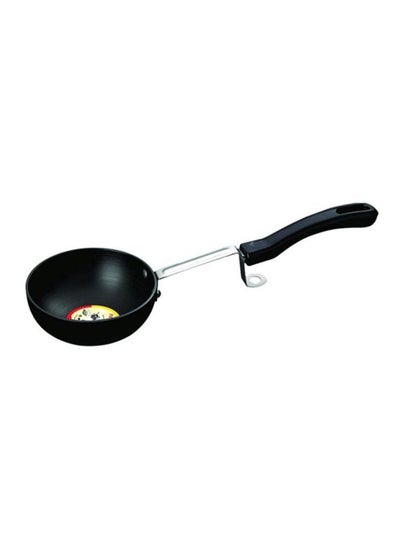 Buy Non-Stick Tadka Pan Black/Silver 10cm in UAE