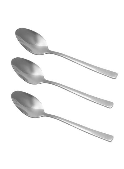 Buy 3-Piece Tea Spoon Set Silver in UAE