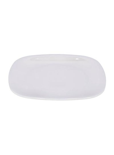 Buy Melmine Square Plate White 7.5inch in UAE