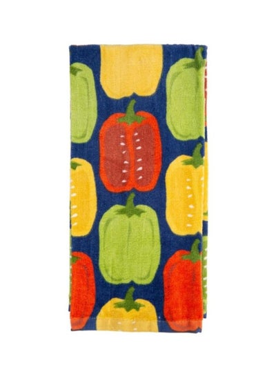 Buy Kitchen Towel With Bell Peppers Pattern Multicolour in UAE