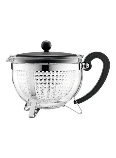 Buy Darjeeling Tea Pot Silver/Black in UAE