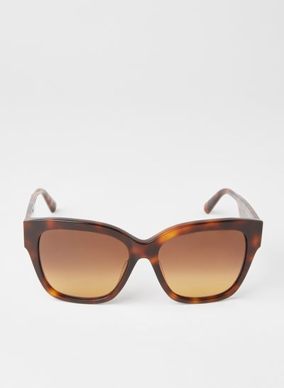 Buy Women's Tortoiseshell Effect Sunglasses - Lens Size: 57 mm in Saudi Arabia