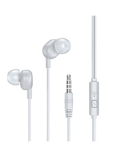Buy Rw-105 Hi-Res Audio Wired Stereo Earphones White in Egypt