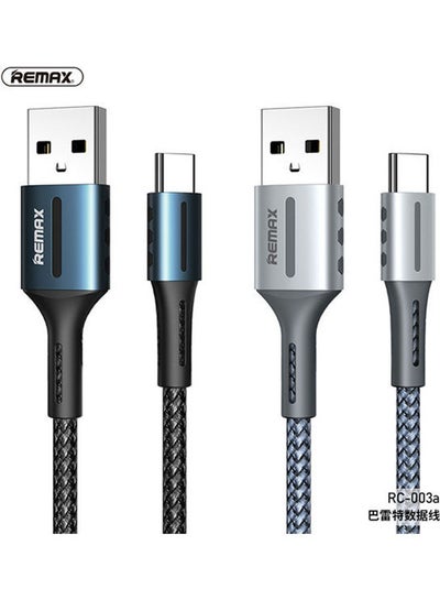 Buy Rc-003 Barrett Series Data Cable 2.4A Output Grey in Egypt