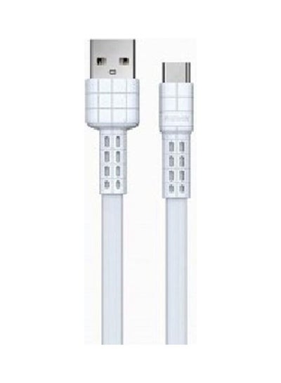 Buy Pvc Data Cable Armor Series 2.4A For Mobile Phones 100 Cm White in Egypt