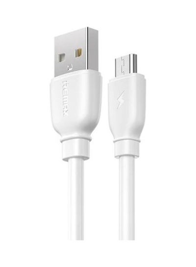 Buy Data Cable Remax Cable Micro USB Suji Pro RC-138M 100cm White in Egypt