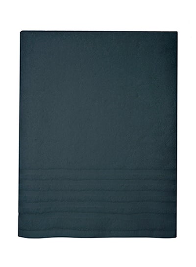 Buy 2-Piece 100% Cotton Smart Twist Large Bath Towel Set Blue 90x150cm in Saudi Arabia