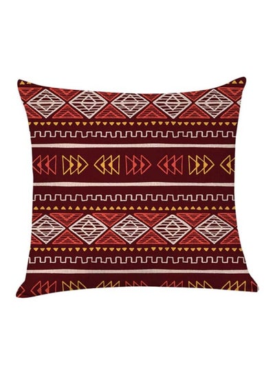 Buy Decorative Printed Soft Pillow Multicolour 45 x 45cm in UAE