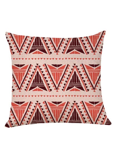 Buy Decorative Printed Soft Pillow Multicolour 45 x 45cm in UAE