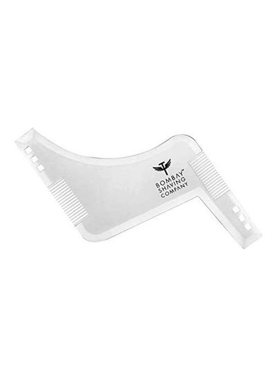 Buy Beard Shaper Tool With Comb White in UAE