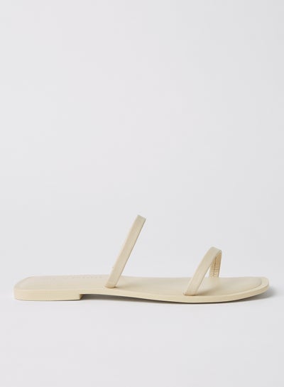 Buy Strappy Leather Sandals Birch in Saudi Arabia