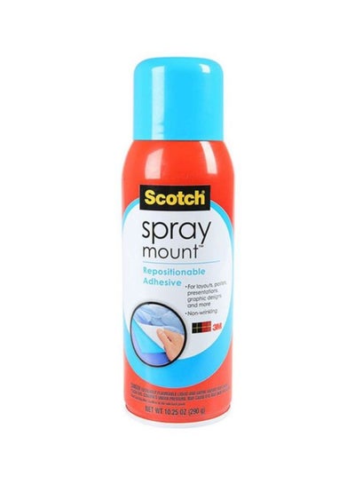 Spray Mount Repositionable Adhesive, 10.25 oz, Dries Clear