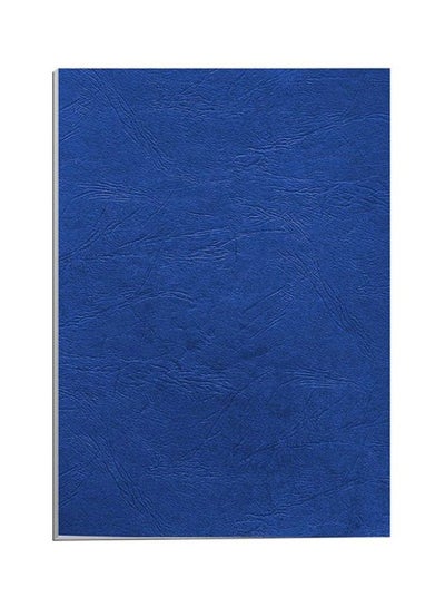 Buy 100-Piece A3 Embossed Binding Sheet Blue in UAE