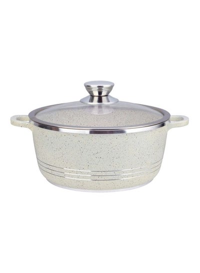 Buy Granite Casserole Pot Cream 24cm in UAE