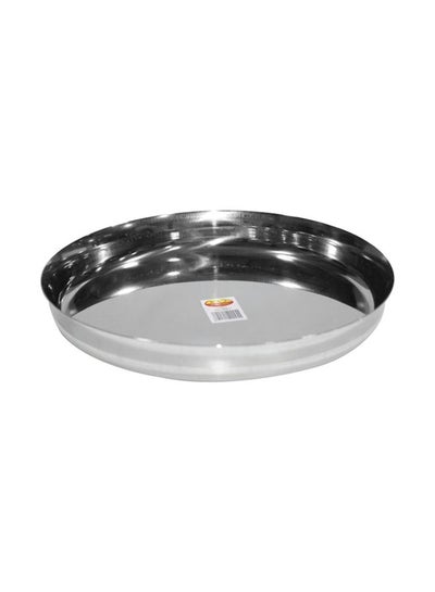 اشتري Steel Dinner Plate فضي 22 سنتيمتر في الامارات