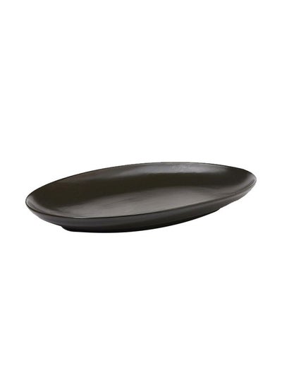 Buy Oval Desert Plate Black 12inch in UAE